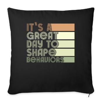 Beautiful Day Behavioral Shape Behaviors - Sofa pillowcase 17,3'' x 17,3'' (45 x 45 cm) - black - Front