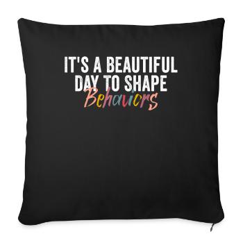 Beautiful Day Behavioral Shape Behaviors - Sofa pillowcase 17,3'' x 17,3'' (45 x 45 cm) - black - Front