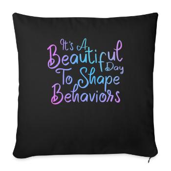Beautiful Day Behavioral Shape Behaviors - Sofa pillowcase 17,3'' x 17,3'' (45 x 45 cm) - black - Front