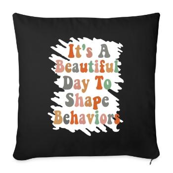 Beautiful Day Behavioral Shape Behaviors - Sofa pillowcase 17,3'' x 17,3'' (45 x 45 cm) - black - Front