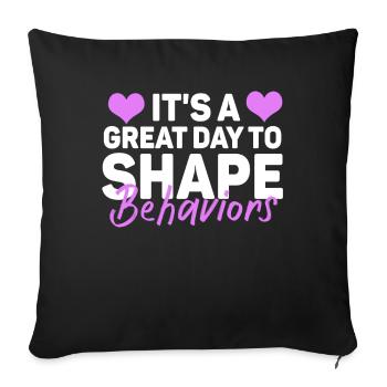 Beautiful Day Behavioral Shape Behaviors - Sofa pillowcase 17,3'' x 17,3'' (45 x 45 cm) - black - Front
