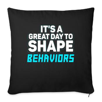Beautiful Day Behavioral Shape Behaviors - Sofa pillowcase 17,3'' x 17,3'' (45 x 45 cm) - black - Front