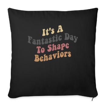 Beautiful Day Behavioral Shape Behaviors - Sofa pillowcase 17,3'' x 17,3'' (45 x 45 cm) - black - Front