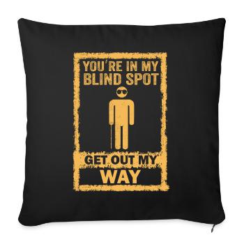 Bewusstsein für blinde Blindheit Sehbehinderte - Sofakissenbezug 45 x 45 cm - Schwarz - Vorne