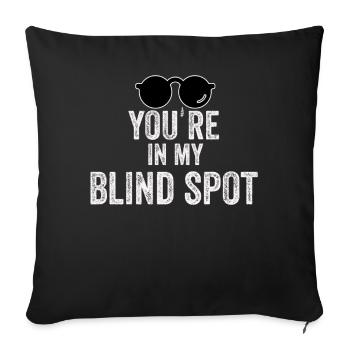 Bewusstsein für blinde Blindheit Sehbehinderte - Sofakissenbezug 45 x 45 cm - Schwarz - Vorne