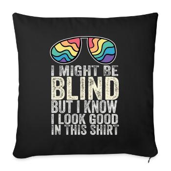 Blind Blindness Awareness Blind People Visually - Sofa pillowcase 17,3'' x 17,3'' (45 x 45 cm) - black - Front