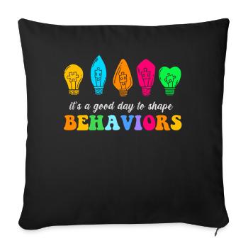 Beautiful Day Behavioral Shape Behaviors - Sofa pillowcase 17,3'' x 17,3'' (45 x 45 cm) - black - Front
