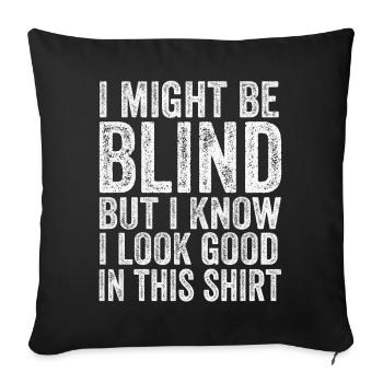 Blind Blindness Awareness Blind People Visually - Sofa pillowcase 17,3'' x 17,3'' (45 x 45 cm) - black - Front