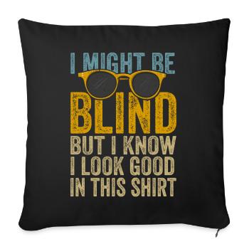 Blind Blindness Awareness Blind People Visually - Sofa pillowcase 17,3'' x 17,3'' (45 x 45 cm) - black - Front