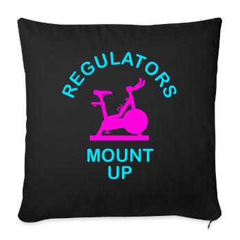 Regulators Mount Up - Sofa pillowcase 17,3'' x 17,3'' (45 x 45 cm) - black - Front