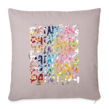 Maler Zeichner für Künstler - Sofakissenbezug 45 x 45 cm - helles Taupe - Vorne