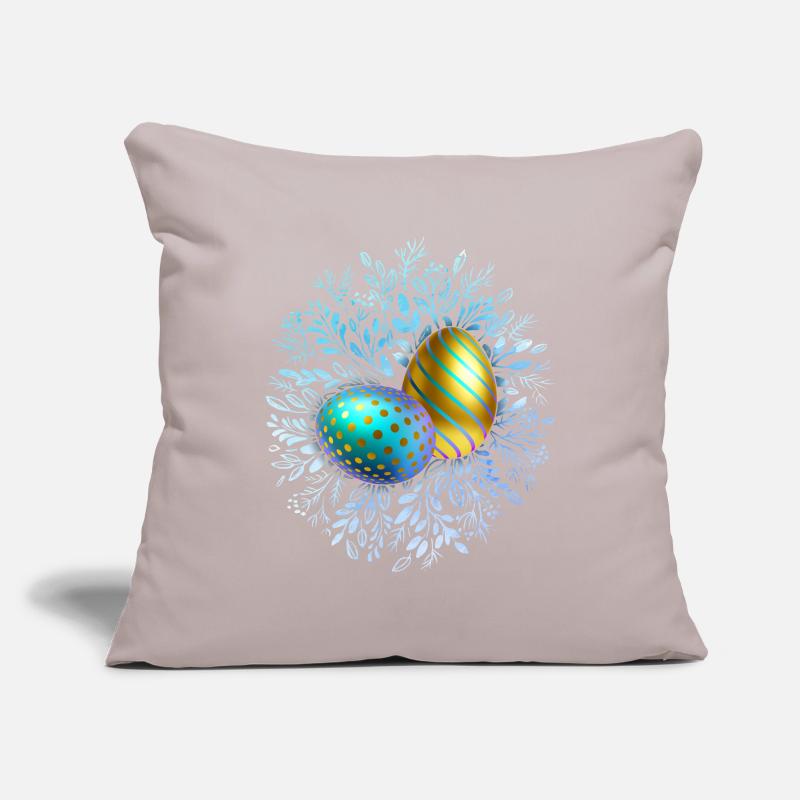 Happy Easter, Easter Eggs, 3D Design Egg Sofa pillowcase 17,3'' x 17,3'' (45 x 45 cm)