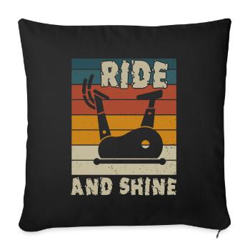 Ride And Shine - Sofa pillowcase 17,3'' x 17,3'' (45 x 45 cm) - black - Front