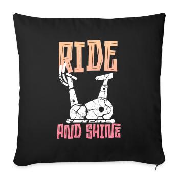 Ride And Shine - Sofa pillowcase 17,3'' x 17,3'' (45 x 45 cm) - black - Front