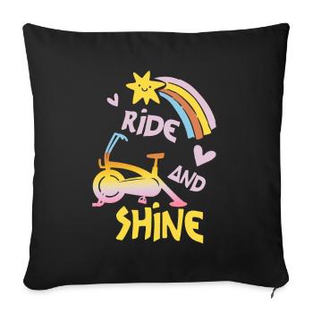 Ride And Shine - Sofa pillowcase 17,3'' x 17,3'' (45 x 45 cm) - black - Front