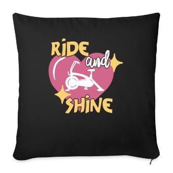 Ride And Shine - Sofa pillowcase 17,3'' x 17,3'' (45 x 45 cm) - black - Front