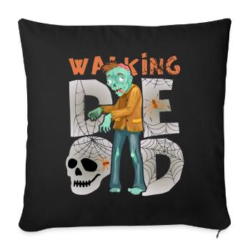 Zombie Monster Zombie Death Funny Dicton Halloween - Housse de coussin décorative 45 x 45 cm - noir - Devant