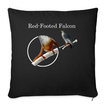 Falcon Trains Falcon Hunting Trains Hawks - Sofa pillowcase 17,3'' x 17,3'' (45 x 45 cm) - black - Front