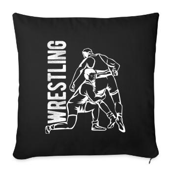 Grappling Martial Arts Wrestling - Sofakissenbezug 45 x 45 cm - Schwarz - Vorne