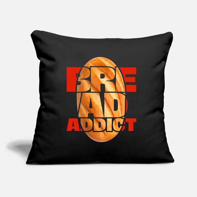 Bread, funny saying Sofa pillowcase 17,3'' x 17,3'' (45 x 45 cm)