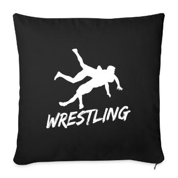 Grappling Martial Arts Wrestling - Sofakissenbezug 45 x 45 cm - Schwarz - Vorne