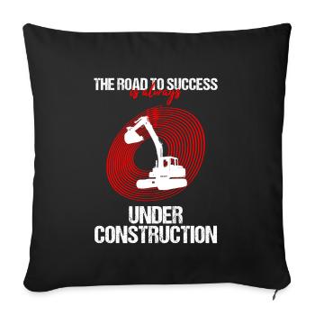 Heavy Equipment Operator and Excavator Operator Design - Sofa pillowcase 17,3'' x 17,3'' (45 x 45 cm) - black - Front