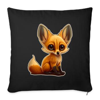 Cute Fox Baby Cuddle Shirt Cuddle Shirt - Sofa pillowcase 17,3'' x 17,3'' (45 x 45 cm) - black - Front