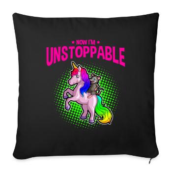 Possum design for opossum lovers and possum - Sofa pillowcase 17,3'' x 17,3'' (45 x 45 cm) - black - Front