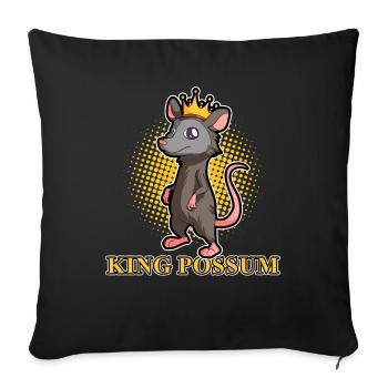 Possum design for opossum lovers and possum - Sofa pillowcase 17,3'' x 17,3'' (45 x 45 cm) - black - Front