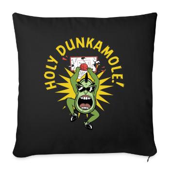 Holy Dunkamole Basketball Streetball Avocat - Housse de coussin décorative 45 x 45 cm - noir - Devant