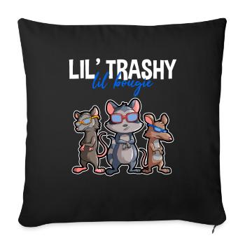 Possum design for opossum lovers and possum - Sofa pillowcase 17,3'' x 17,3'' (45 x 45 cm) - black - Front