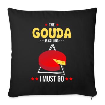 Charcuterie design for cheesemakers - Sofa pillowcase 17,3'' x 17,3'' (45 x 45 cm) - black - Front