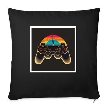 Every Now And Then I Leave My Room Gamer Gaming - Sofa pillowcase 17,3'' x 17,3'' (45 x 45 cm) - black - Front