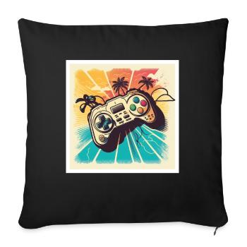 Every Now And Then I Leave My Room Gamer Gaming - Sofa pillowcase 17,3'' x 17,3'' (45 x 45 cm) - black - Front