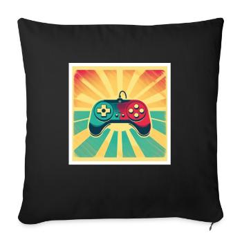 De temps en temps, je quitte ma chambre Gamer Gaming - Housse de coussin décorative 45 x 45 cm - noir - Devant