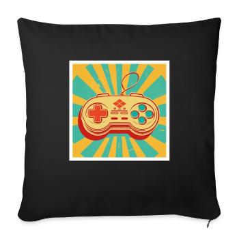 Every Now And Then I Leave My Room Gamer Gaming - Sofa pillowcase 17,3'' x 17,3'' (45 x 45 cm) - black - Front