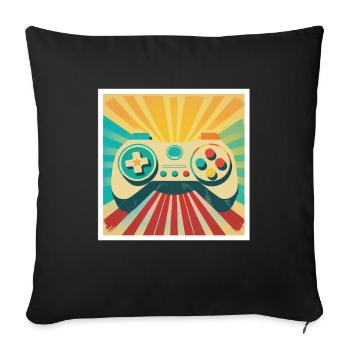 Every Now And Then I Leave My Room Gamer Gaming - Sofa pillowcase 17,3'' x 17,3'' (45 x 45 cm) - black - Front