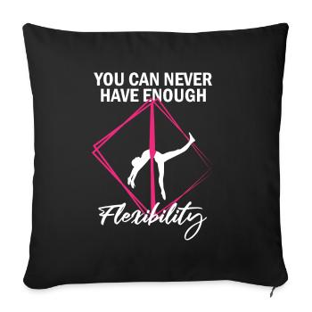 Aerial Silk Circus for Aerial Silk Performers - Sofa pillowcase 17,3'' x 17,3'' (45 x 45 cm) - black - Front
