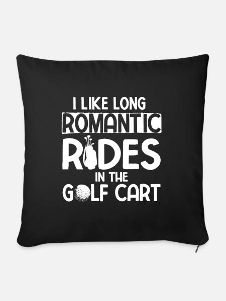 Golfplatz zum Golfen Golf - Sofakissenbezug 45 x 45 cm - Schwarz