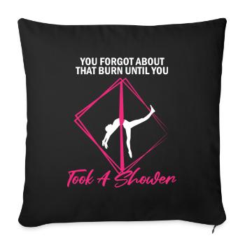 Aerial Silk Dancer for Aerial Ribbon and Aerialist - Sofa pillowcase 17,3'' x 17,3'' (45 x 45 cm) - black - Front
