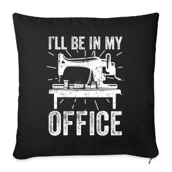 Pedal To The Metal Sewing Machine Quilting Women - Sofa pillowcase 17,3'' x 17,3'' (45 x 45 cm) - black - Front