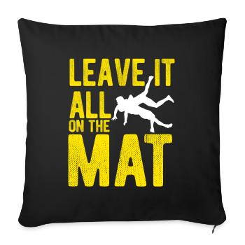 Grappling Martial Arts Wrestling - Sofakissenbezug 45 x 45 cm - Schwarz - Vorne