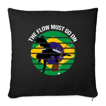 Capoeira for Mixed Martial Arts and Kickboxing - Sofa pillowcase 17,3'' x 17,3'' (45 x 45 cm) - black - Front