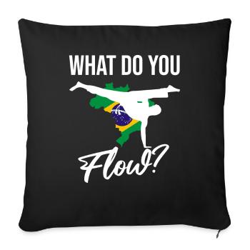 Capoeira Athletic pour la danse afro-brésilienne - Housse de coussin décorative 45 x 45 cm - noir - Devant