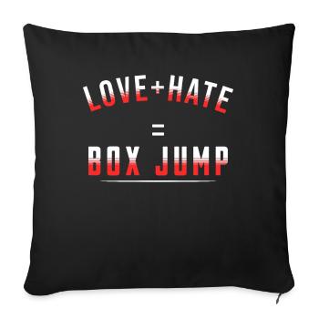 Gift for Sports Workout WOD Bodybuilding Sport - Sofa pillowcase 17,3'' x 17,3'' (45 x 45 cm) - black - Front