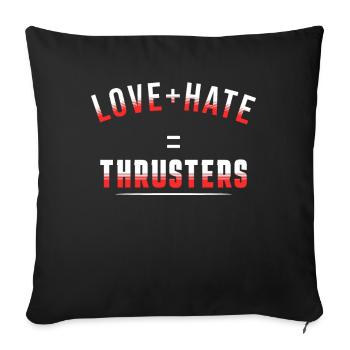 Gift for Sports Workout WOD Bodybuilding Sport - Sofa pillowcase 17,3'' x 17,3'' (45 x 45 cm) - black - Front