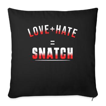 Cadeau pour sportif Workout WOD Musculation Sport - Housse de coussin décorative 45 x 45 cm - noir - Devant