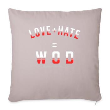 Cadeau pour sportif Workout WOD Musculation Sport - Housse de coussin décorative 45 x 45 cm - taupe clair - Devant
