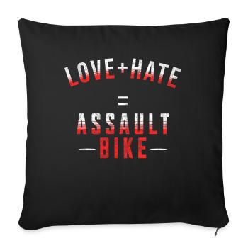 Gift for Sports Workout WOD Bodybuilding Sport - Sofa pillowcase 17,3'' x 17,3'' (45 x 45 cm) - black - Front