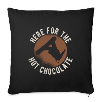Snowboard Spruch für Snowboarder - Sofakissenbezug 45 x 45 cm - Schwarz - Vorne